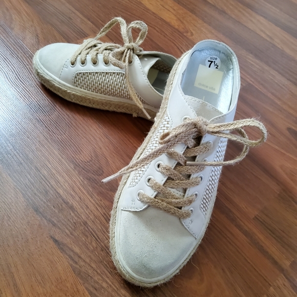 Dolce Vita Slide Sneaker Suede Espadrille Mule 7.5 - Picture 4 of 10